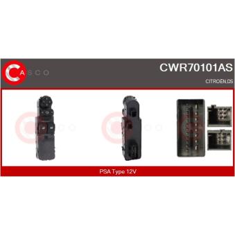 Interrupteur, lève-vitre CASCO CWR70101AS pour CITROEN DS4 1.6 THP 165 - 165cv Interrupteur, lève-vitre CASCO CWR70101AS pour CITROEN DS4 1.6 THP 165 - 165cv