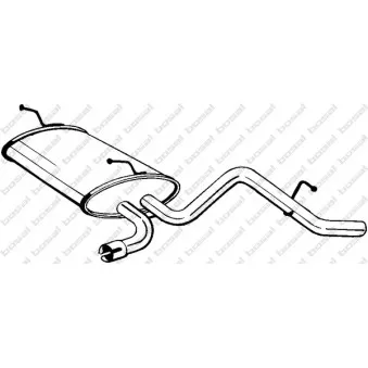 Silencieux arrière KLOKKERHOLM 141-007