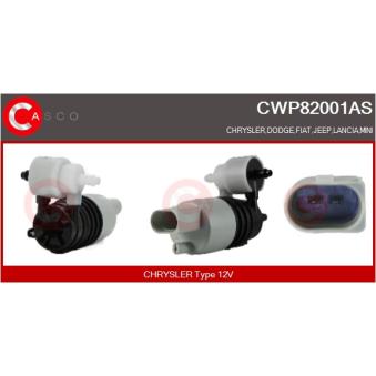 Pompe d'eau de nettoyage, nettoyage des vitres CASCO CWP82001AS pour FIAT FREEMONT 2.0 JTD - 170ch
