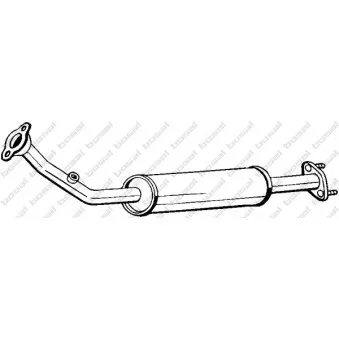 Silencieux avant KLOKKERHOLM OEM 1740187415