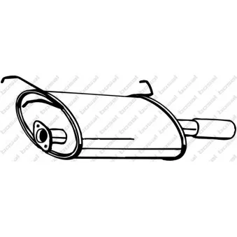 Silencieux arrière KLOKKERHOLM 142-699