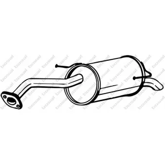 Silencieux arrière KLOKKERHOLM 145-117