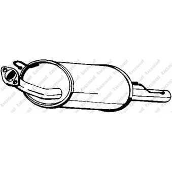 Silencieux arrière KLOKKERHOLM 145-341