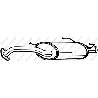 KLOKKERHOLM 145-403 - Silencieux arrière