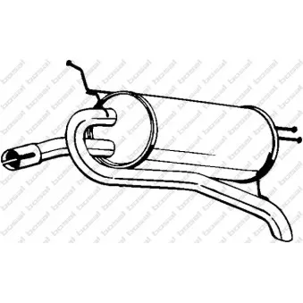Silencieux arrière KLOKKERHOLM 148-223