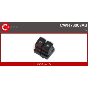 Interrupteur, lève-vitre CASCO CWR73007AS pour VOLKSWAGEN CADDY 1.4 TGI CNG - 110cv