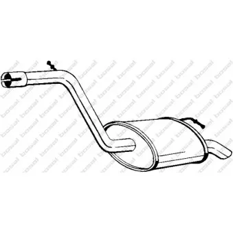 Silencieux arrière KLOKKERHOLM OEM 1206280