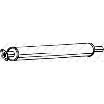Silencieux avant KLOKKERHOLM OEM 1237286