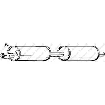 Silencieux central KLOKKERHOLM 154-455