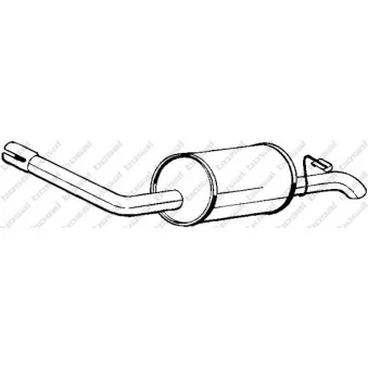 Silencieux arrière KLOKKERHOLM 154-933