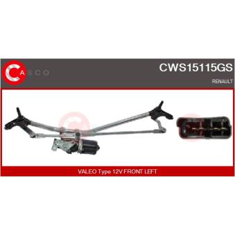 Système de nettoyage des vitres CASCO CWS15115GS pour RENAULT KANGOO 1.5 DCI - 90cv
