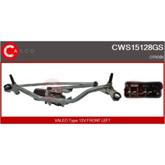 Système de nettoyage des vitres CASCO CWS15128GS pour CITROEN C3 Picasso 1.6 VTi 120 - 120cv Système de nettoyage des vitres CASCO CWS15128GS pour CITROEN C3 Picasso 1.6 VTi 120 - 120cv