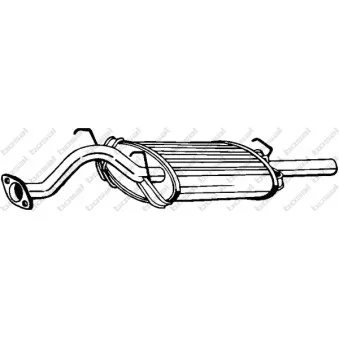 Silencieux arrière KLOKKERHOLM 163-157