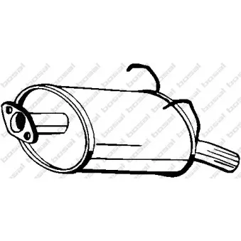 Silencieux arrière KLOKKERHOLM 163-197