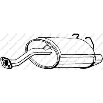 Silencieux arrière KLOKKERHOLM 163-725