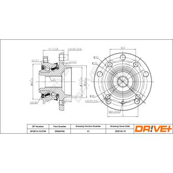 Roulement de roue arrière Dr!ve+ OEM 33412444440