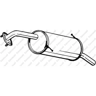 Silencieux arrière KLOKKERHOLM 171-045