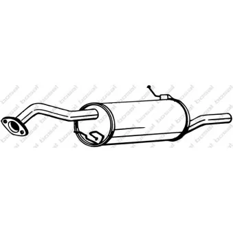 Silencieux arrière KLOKKERHOLM 171-327