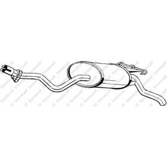 Silencieux arrière KLOKKERHOLM 175-345