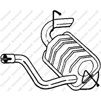 Silencieux arrière KLOKKERHOLM 175-431