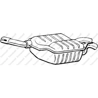 Silencieux central KLOKKERHOLM OEM A2024901521 Silencieux central KLOKKERHOLM OEM A2024901521