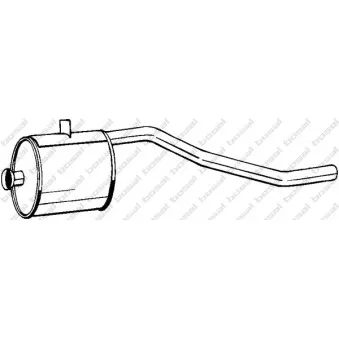 Silencieux avant KLOKKERHOLM OEM 6014902219
