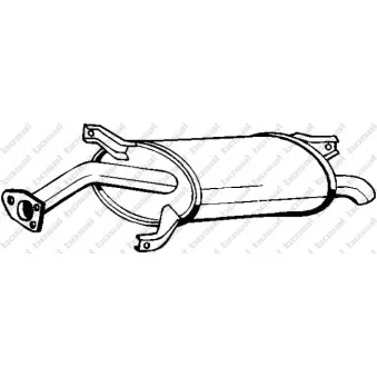 Silencieux arrière KLOKKERHOLM 177-001