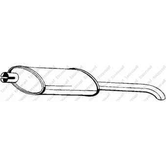 Silencieux arrière KLOKKERHOLM OEM 5852989