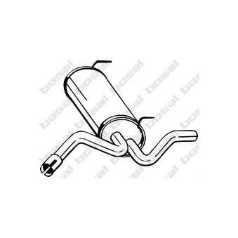 Silencieux arrière KLOKKERHOLM 185-325