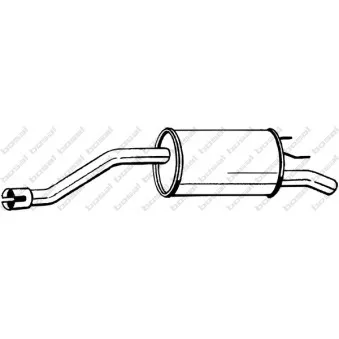 Silencieux arrière KLOKKERHOLM 185-359