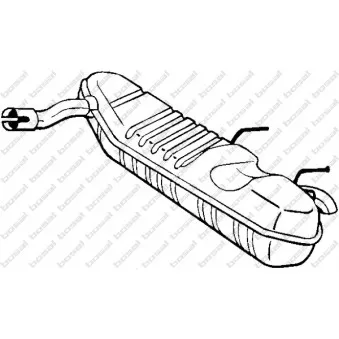 Silencieux arrière KLOKKERHOLM 185-365