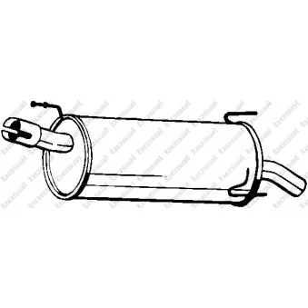 Silencieux arrière KLOKKERHOLM OEM 93365307