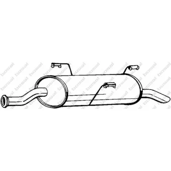 Silencieux arrière KLOKKERHOLM 190-209