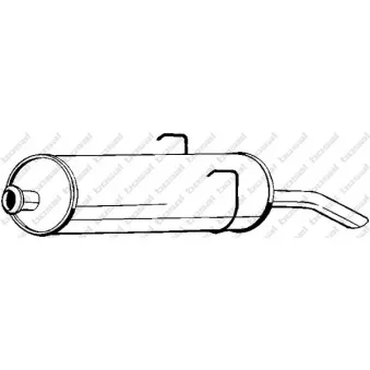 Silencieux arrière KLOKKERHOLM OEM 172659