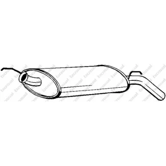 Silencieux arrière KLOKKERHOLM 200-149