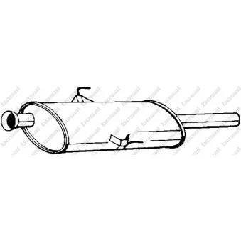 Silencieux central KLOKKERHOLM OEM 6025310951