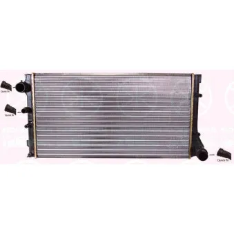 Radiateur, refroidissement du moteur KLOKKERHOLM OEM 51706204