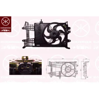 Ventilateur, refroidissement du moteur KLOKKERHOLM OEM 51708405