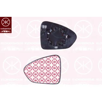 Verre de rétroviseur, rétroviseur extérieur KLOKKERHOLM 20471064
