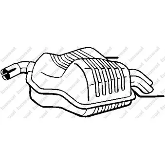 Silencieux arrière KLOKKERHOLM 215-003