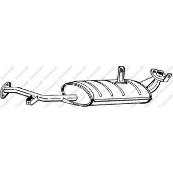 Silencieux central KLOKKERHOLM 219-109