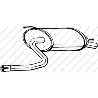 Silencieux arrière KLOKKERHOLM OEM 1430060G60