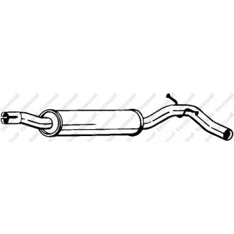 Silencieux central KLOKKERHOLM 220-007