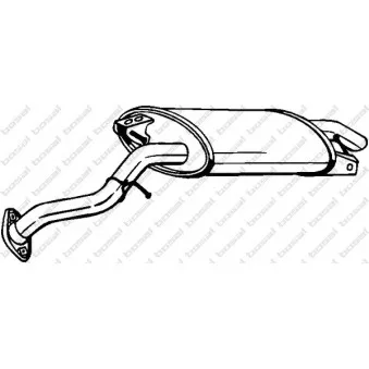 Silencieux arrière KLOKKERHOLM OEM 0001399111080