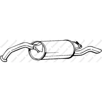 Silencieux arrière KLOKKERHOLM 228-189