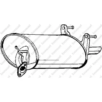 Silencieux arrière KLOKKERHOLM 228-427