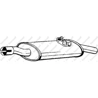 Silencieux arrière KLOKKERHOLM 233-279