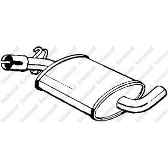 Silencieux central KLOKKERHOLM 233-407