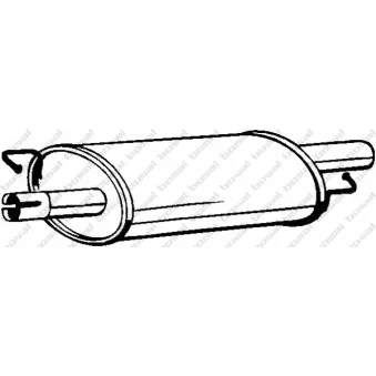 Silencieux central KLOKKERHOLM 233-577