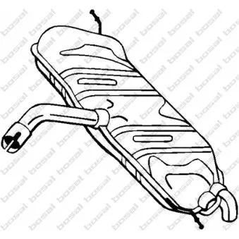 Silencieux arrière KLOKKERHOLM OEM 1K6253609F